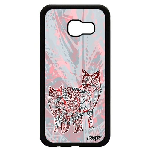 фото Красивый чехол на смартфон // galaxy a5 2017 // "лиса" лис тайга, utaupia, розовый