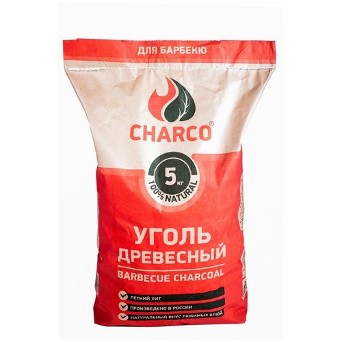 Charco Уголь для барбекю, 5 кг 5 кг, , 1 шт. уголь charco древесный 5 кг