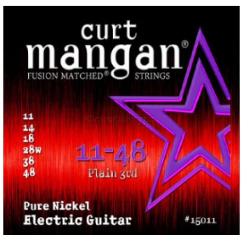 Curt Mangan Electric Pure Nickel 11-48 струны для электрогитары