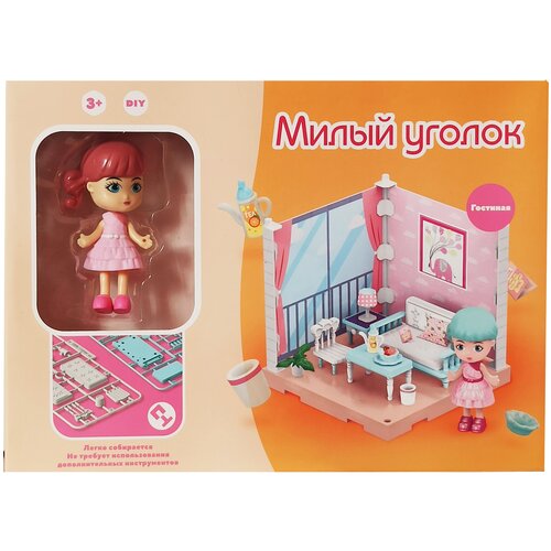 Игровой набор Милый уголок Гостиная Funky Toys FT3101 / Кукольный домик с мебелью / Дом для куклы