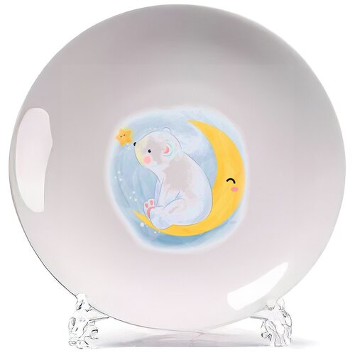 фото Тарелка coolpodarok дети медвежонок на луне