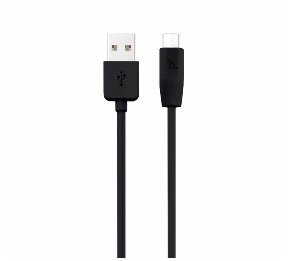 Дата-кабель Hoco X1 Micro USB 1 м, черный