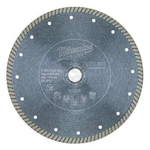 Диск алмазный экстра тонкий Турбо DHTS 230мм Milwaukee 4932399550 7637₽
