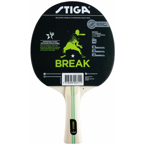 фото Ракетка для настольного тенниса stiga break 1- star