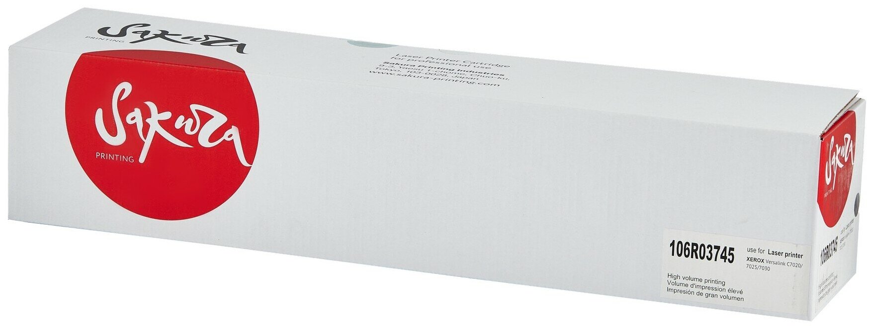 Картридж 106R03745 для XEROX, лазерный, черный, 23600 страниц, Sakura