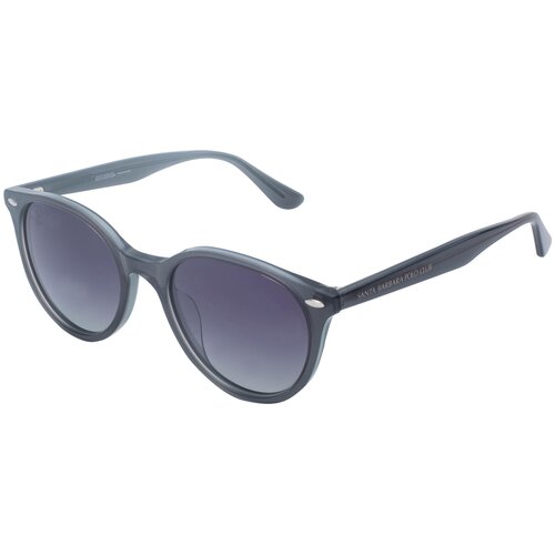 Солнцезащитные очки SANTA BARBARA POLO & RACQUET CLUB, овальные, оправа: пластик, ударопрочные, поляризационные, для мужчин, черный