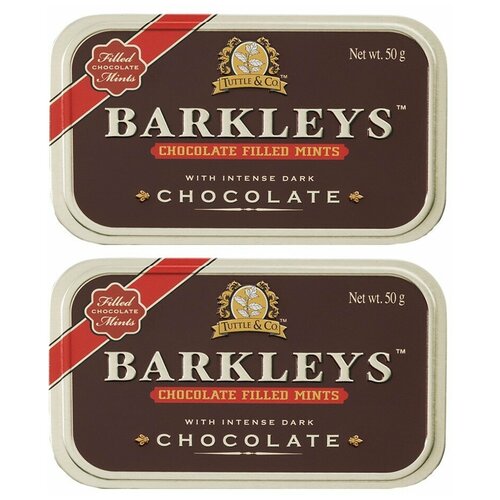 Леденцы Barkleys Chocolate Mint шоколад мята 50 гр. (2 шт.)