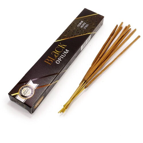 благовония черный опиум cатья серия incense black opium satya Благовоние Made in Heaven Black Opium (Черный Опиум) 15 г (12 палочек).