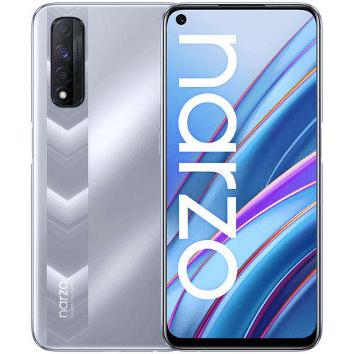 Смартфон realme NARZO 30 4G 6/128 ГБ, Dual nano SIM, Racing Silver