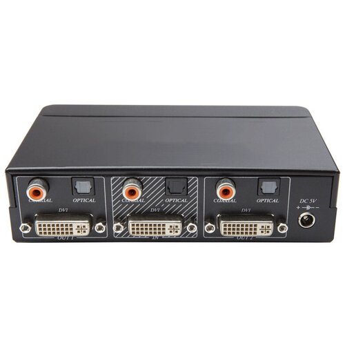 AV-BOX DA112AD Усилитель-распределитель (сплиттер) DVI + звук цифровой оптический, 1 вход, 2 выхода