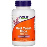 Now Red Yeast Rice Extract 1200MG Красный ферментированный рис, 60 таблеток - изображение