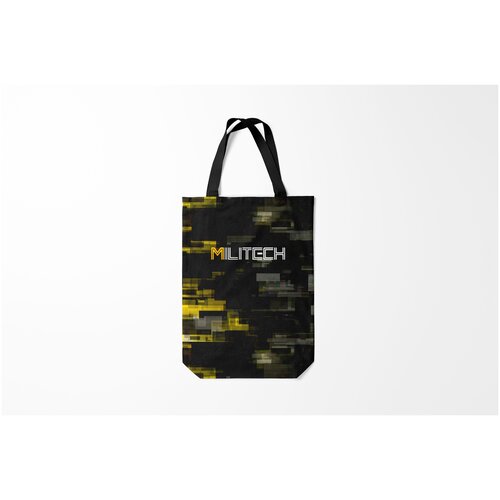 фото Сумка-шоппер / 31х42 см / геймерам / cyberpunk 2077 militech камуфляж burnettie