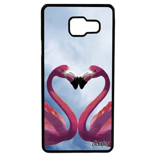 фото Красивый чехол на телефон // samsung galaxy a3 2016 // "фламинго" пара любовь, utaupia, голубой