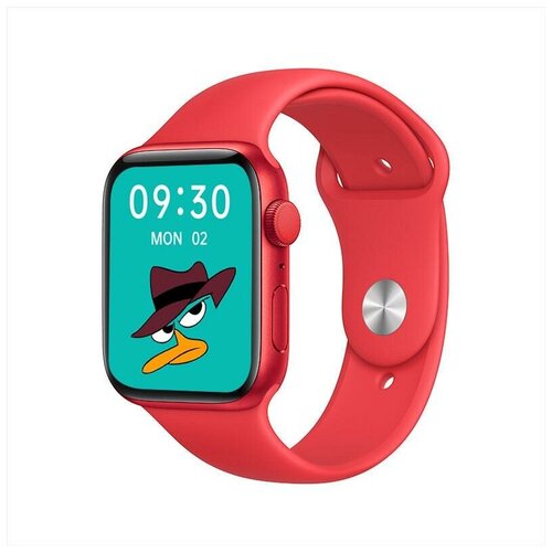 Умные смарт часы М36plus 2022 красные 182-дюймовый HD-дисплей7 поколениеВодонепроницаемыеBluetoothбеспроводная зарядкаIOS ANDROID4438411мм 185000₽