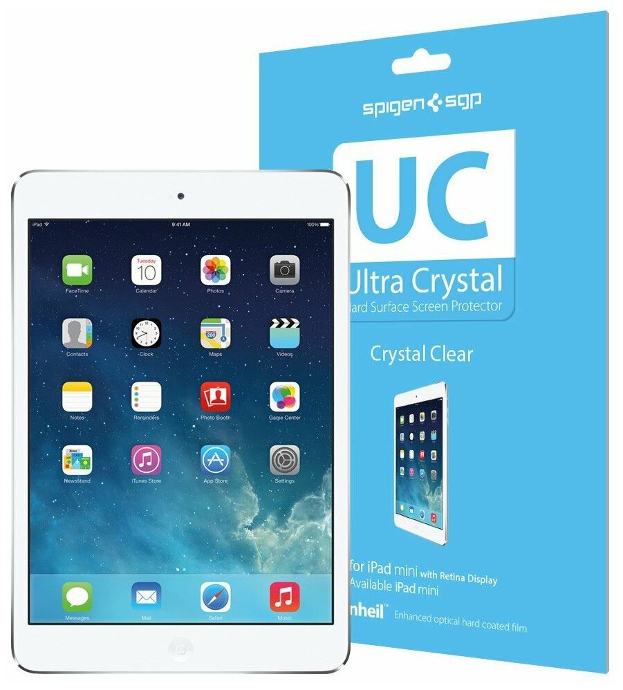 Защитная пленка SPIGEN для Apple iPad Mini / Mini Retina - Steinheil - Ultra Crystal - SGP09632