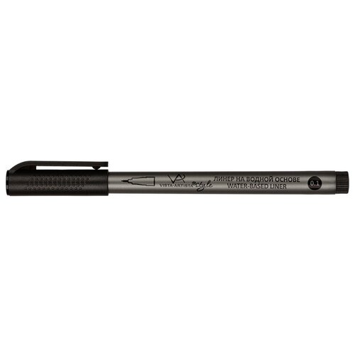 Линер на водной основе VISTA-ARTISTA Style BPL-01 0.1 мм чёрный ручка линер molotow для скетчинга иллюстраций графического дизайна цвет черный blackliner 0 9 мм 703208