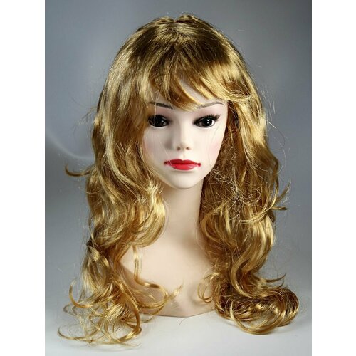 Карнавальный парик волнистый золотисто-русый