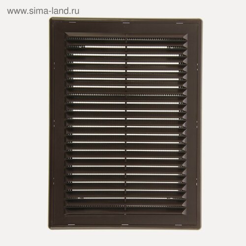 Изображение товара Вентиляционная решётка ERA 1825P, нержавеющая, 253x183 мм, коричневая