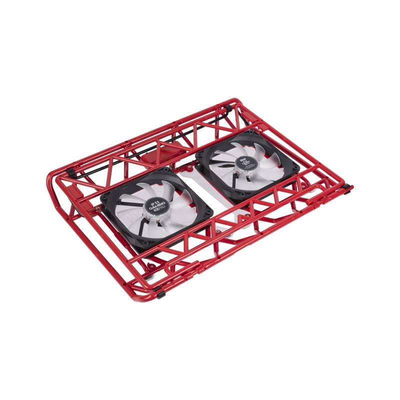 STM Laptop Cooling IP33 Red (17,3"", 2x(120x120),   plastic+metal mesh) - фото №16