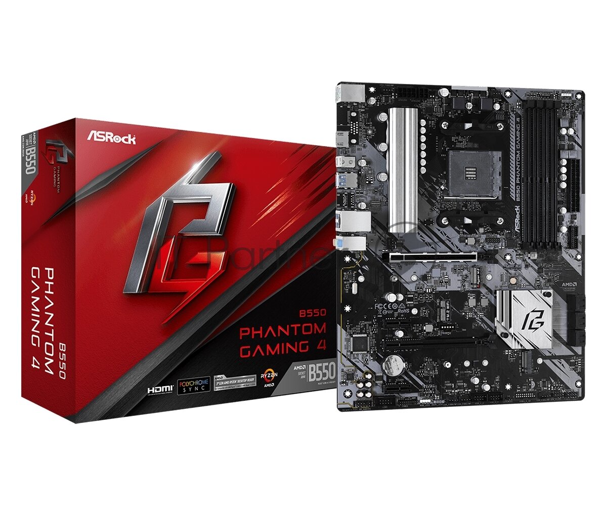 Материнская плата ASROCK B550 PHANTOM GAMING 4, SocketAM4, AMD B550, ATX, Ret - фотография № 20