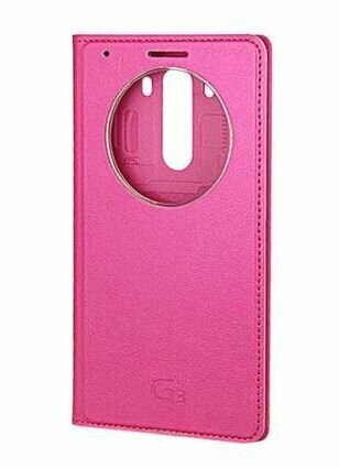 Чехол-книжка Flip Cover для LG G3, LG D855, розовый