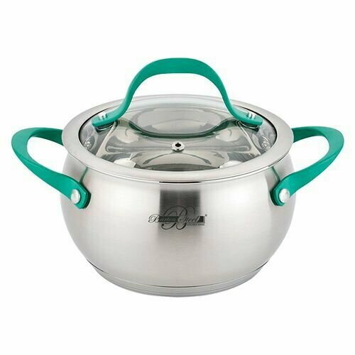 Кастрюля с крышкой нержавеющая сталь, 3,5лBerlinger