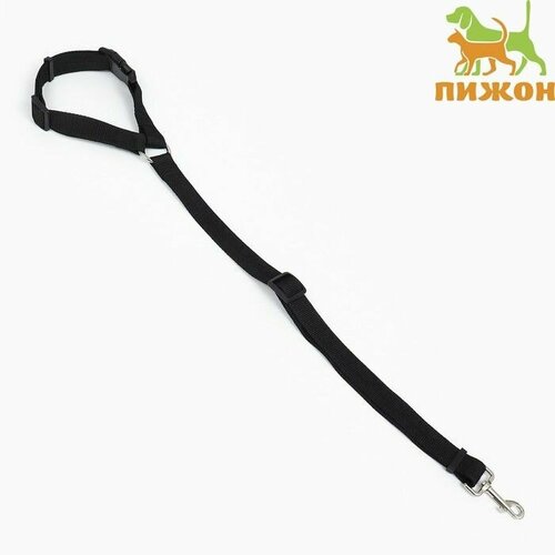 Поводок с универсальной ручкой-креплением ширина 25 см чёрный 800₽