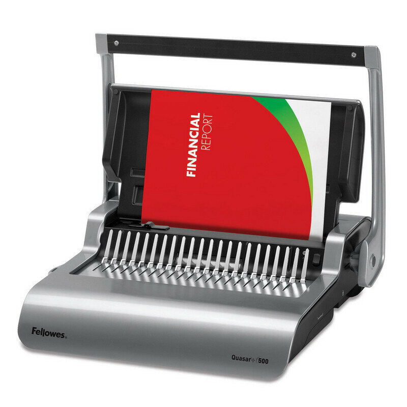 Брошюровщик Fellowes Quasar+, А4, 25л./500л, пл. пруж.