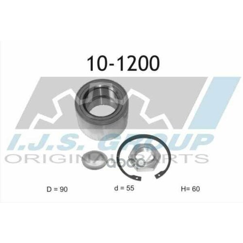 Подшипник Ступичный Citroen: Jumper 1.9-2.8D 94-02 IJS арт. 10-1200