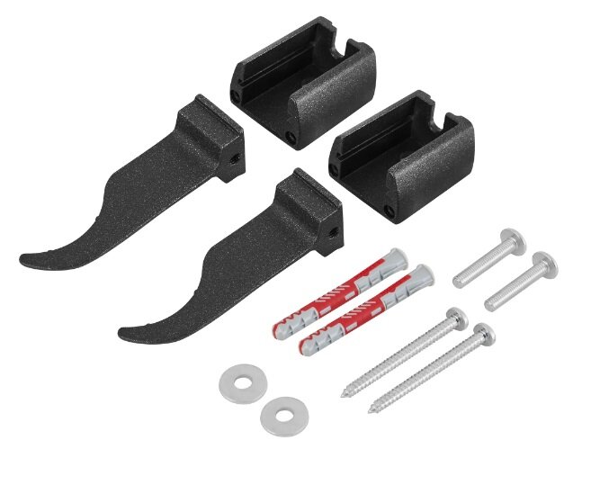 фото Кронштейн регулируемый Rifar R. Ad. SA01 для монтажа радиаторов на вертикальные поверхности цвет чёрный