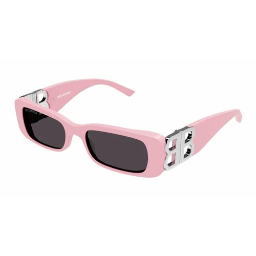 фото Солнцезащитные очки balenciaga bb0096s 012, прямоугольные, оправа: пластик, с защитой от уф, для женщин, черный