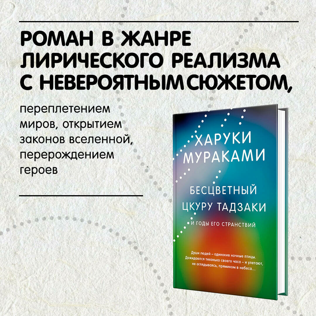 Мураками Х. Бесцветный Цкуру Тадзаки и годы его странствий