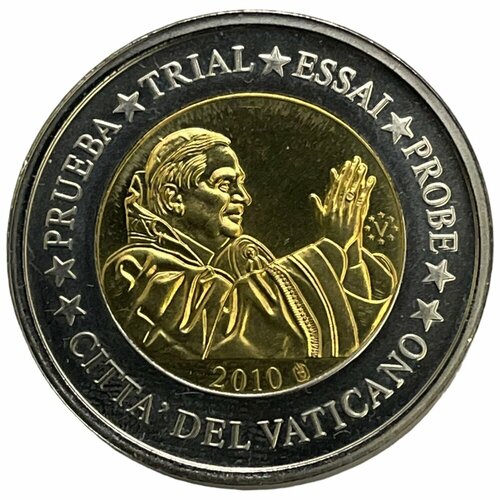 Ватикан 2 евро 2010 г. (Европа) Specimen (Проба) ватикан 2 евро 2006 г европа specimen проба