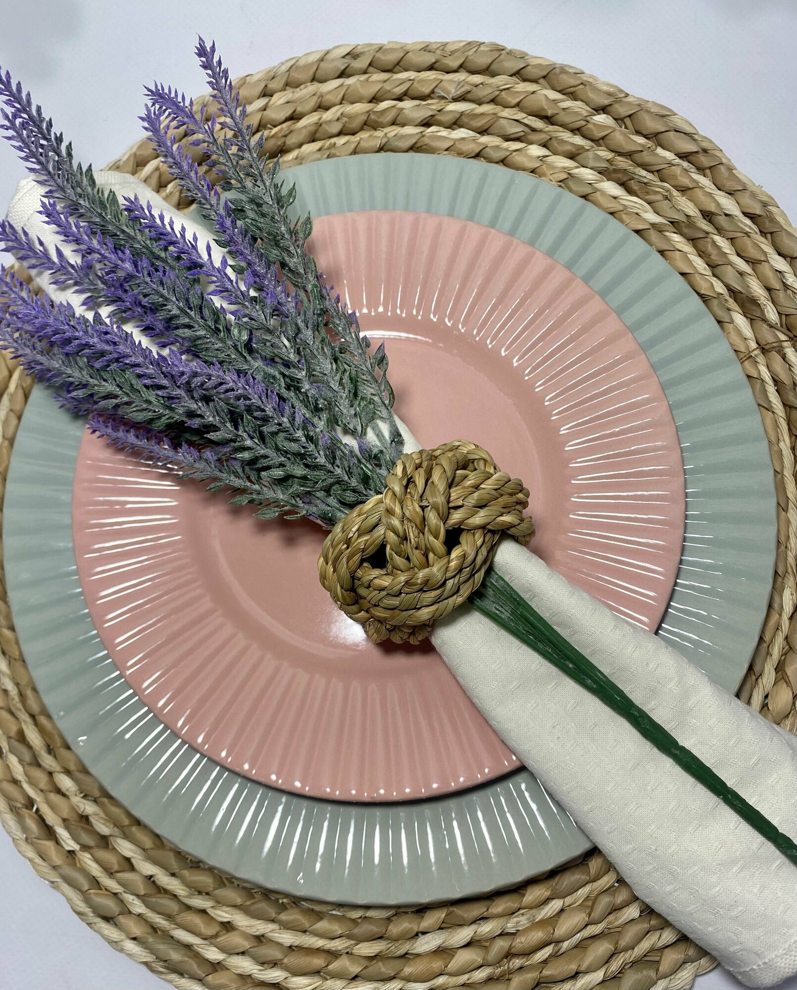 фото Кольцо для салфеток сервировочное плетеное набор из 6 шт.