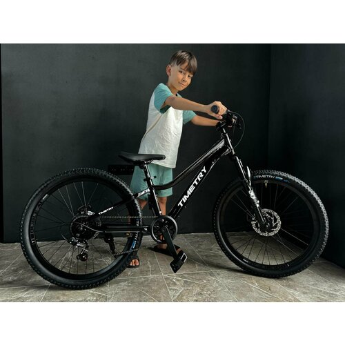 Велосипед Time Try ТT2727s 24 Алюминиевая рама 11 Взрослый Подростковый Унисекс черный 20900₽