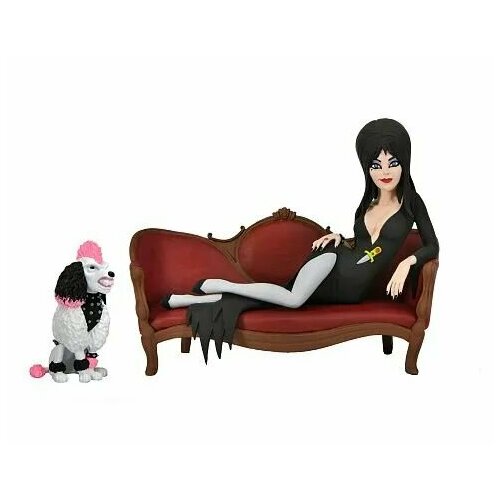 Эльвира на кушетке фигурка, Elvira on Couch фигурка шахтер мой кровавый валентин toony terrors от neca