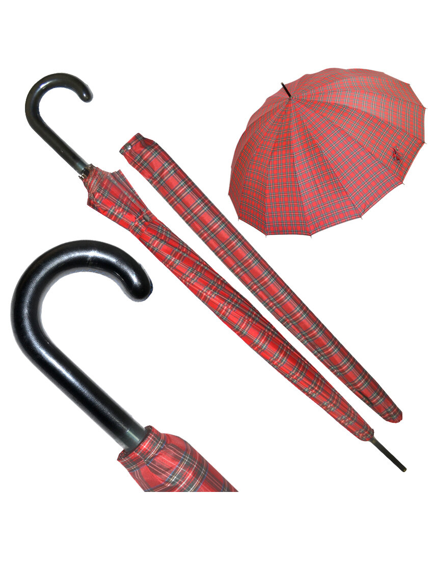 Зонт-трость Ame Yoke, красный — фото 1