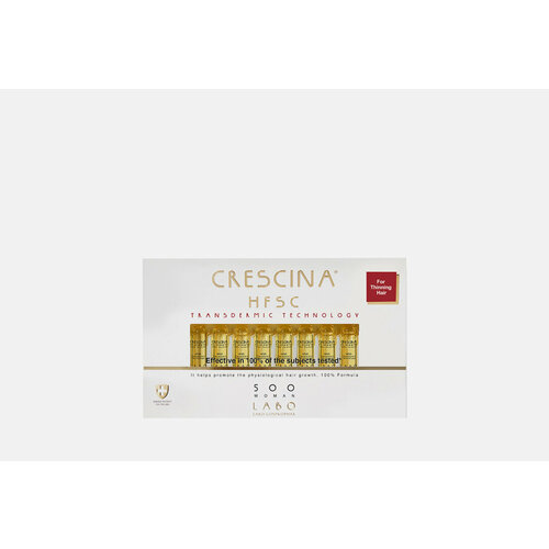 Ампулы для роста волос Crescina Transdermic Re-Growth 500 Woman / количество 20 шт