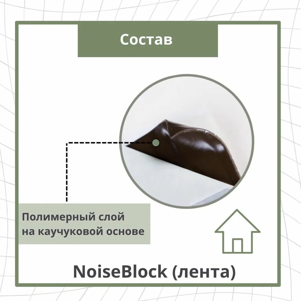 Вибродемпфирующая лента NoiseBlock50 12000Х50Х2 мм - фото №10