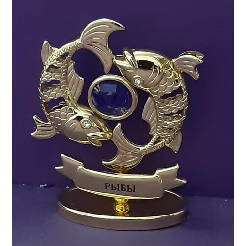 Статуэтка с кристаллами Сваровски Знак зодиака Рыбы