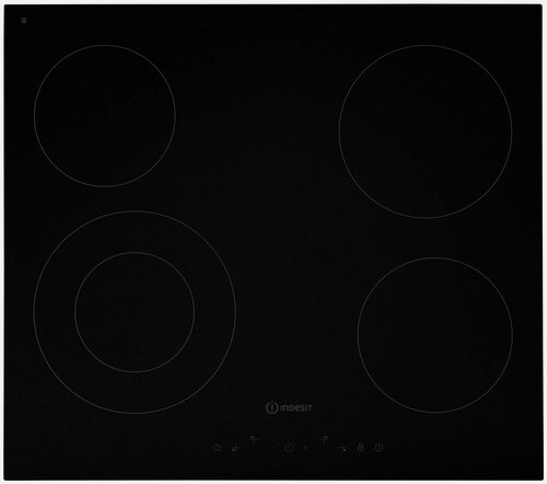 Изображение товара Электрическая варочная панель Indesit IRT 260 58 см, 4 конфорки стеклокерамика, черный
