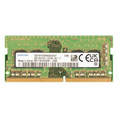 Оперативная память Samsung M471A1K43EB1-CWE DDR4 - 1x 8ГБ 3200МГц для ноутбуков SO-DIMM OEM original 4593₽