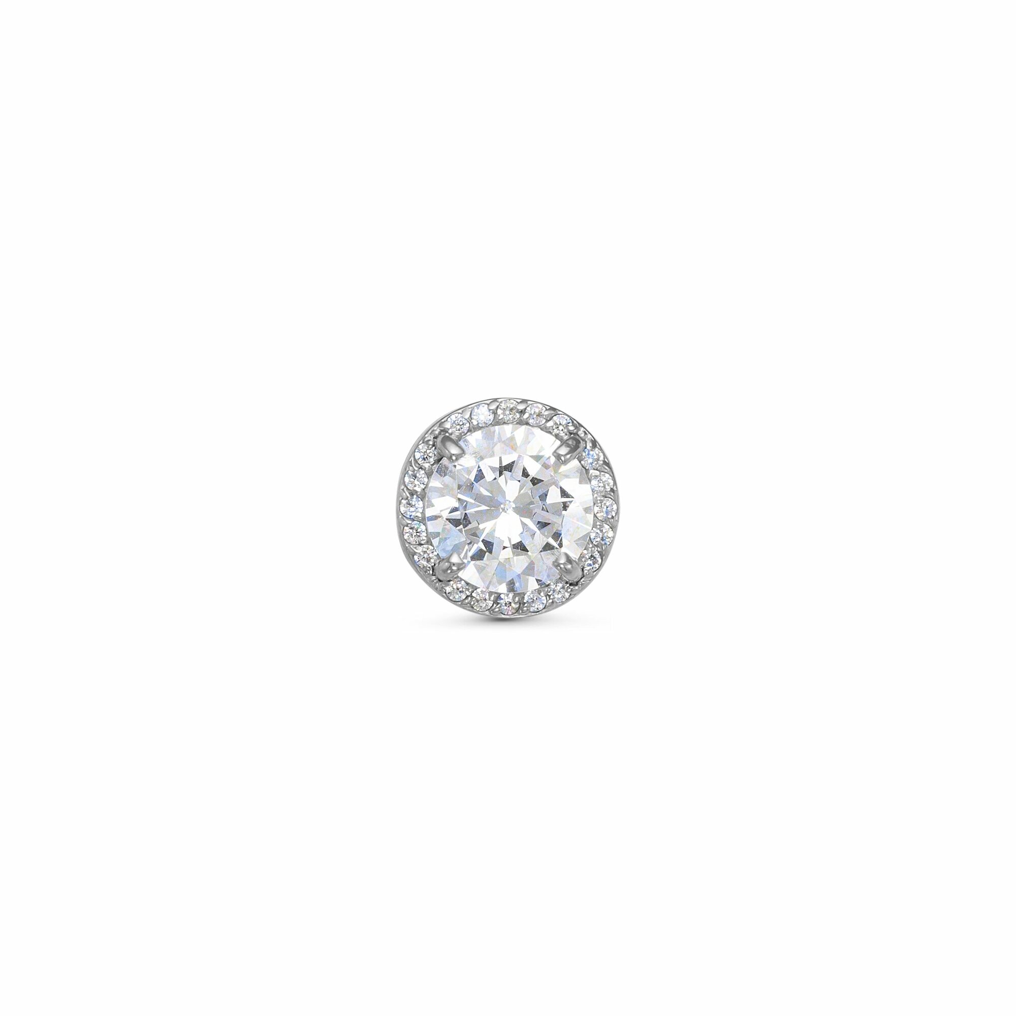 Подвеска Яхонт, серебро, 925 проба, фианит
