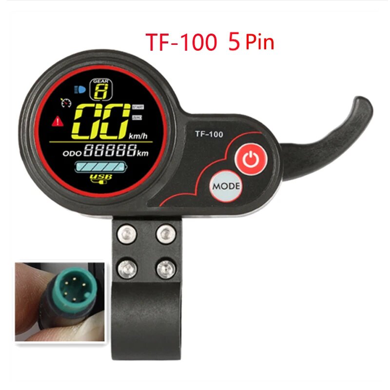 Панель дисплея TF-100 для скутера KUGOO M4, 5Pin display
