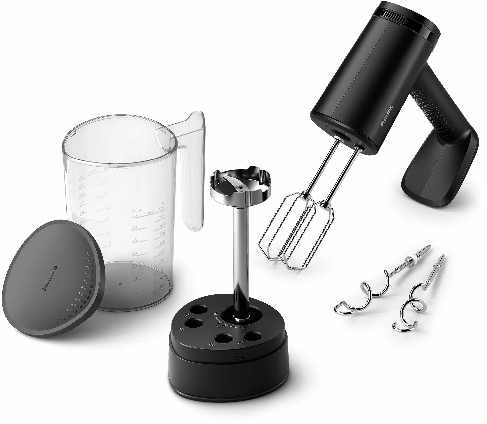 Ручной миксер Philips Series 5000 2in1 HR378110 5 скоростей, 1 л чаша, мощный 500 Вт мотор