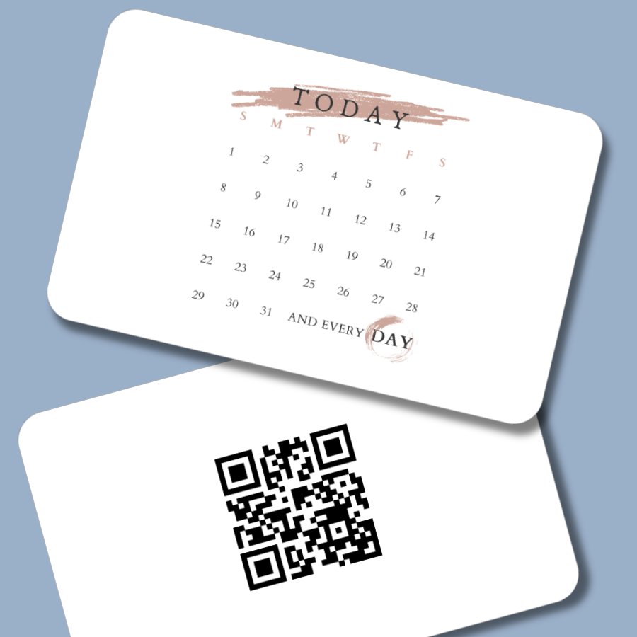 Умная NFC-визитка от DTechs «Календарь»