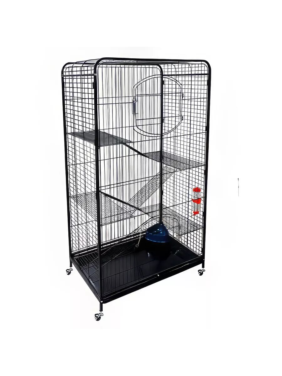 Клетка для грызунов и хорьков Triol C4-1 размер - 79 х 525 х 140 см цвет - черный металлик 40691034