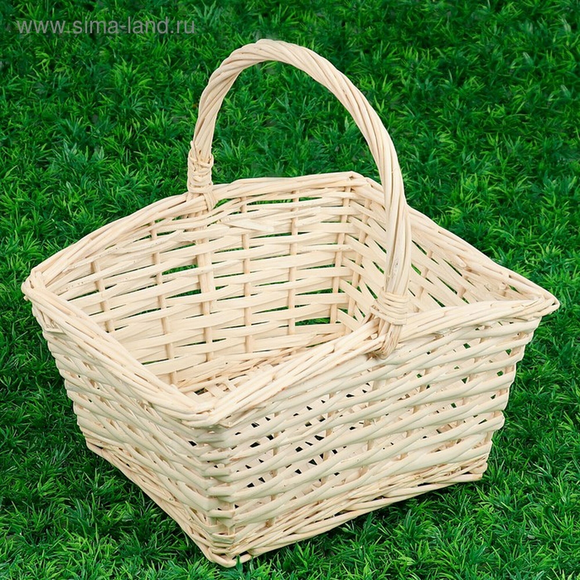 Корзина плетеная ива 27×22× h14(27) см