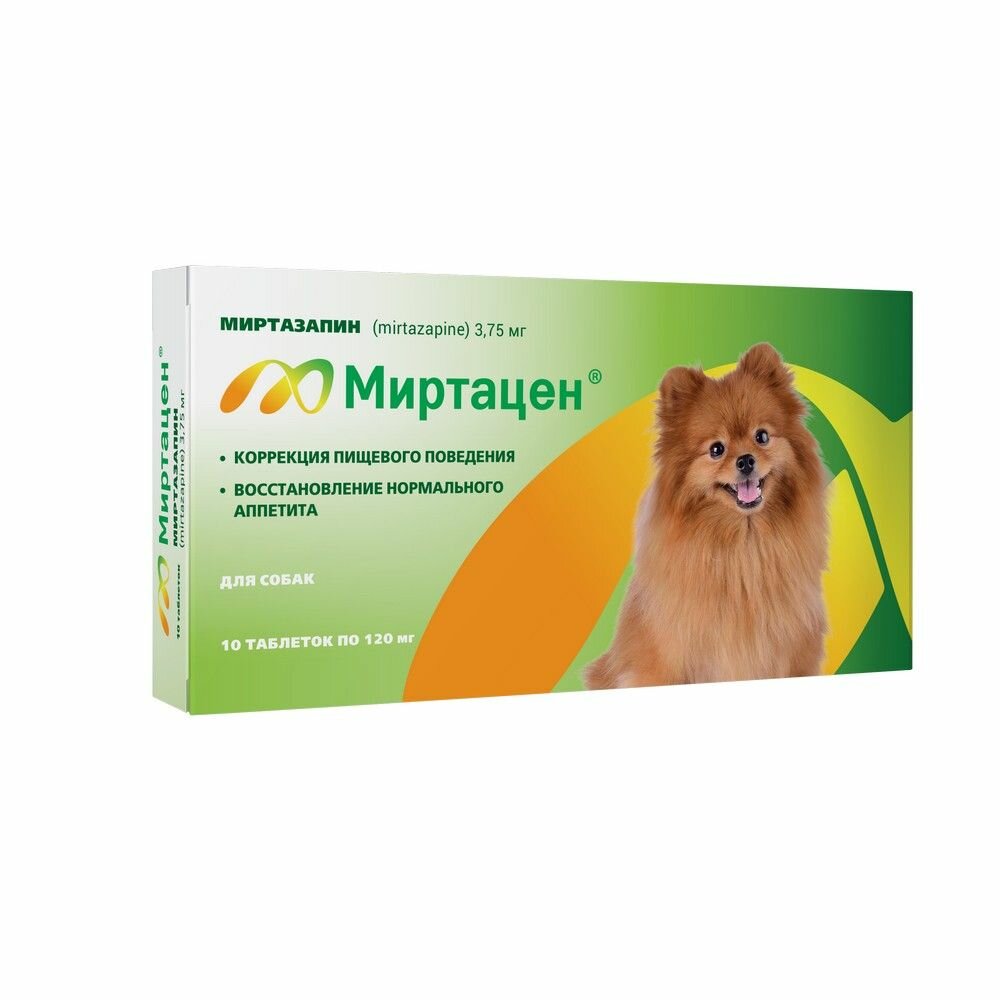 Миртацен Apicenna, 3,75 мг таблетки №10, для собак