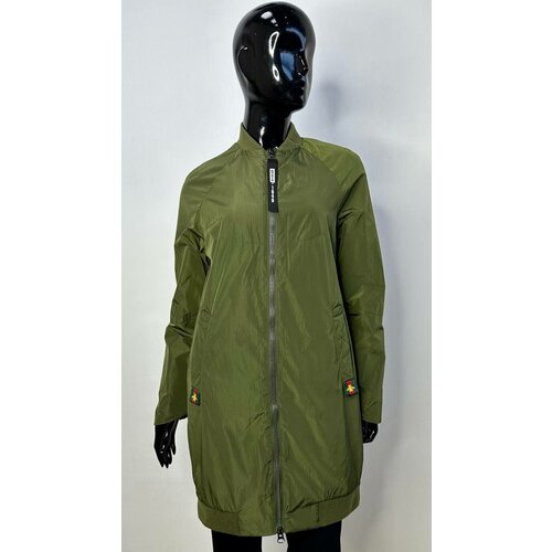 Парка , размер 44, зеленый куртка демисезонная удлиненная размер 110 зеленый голубой